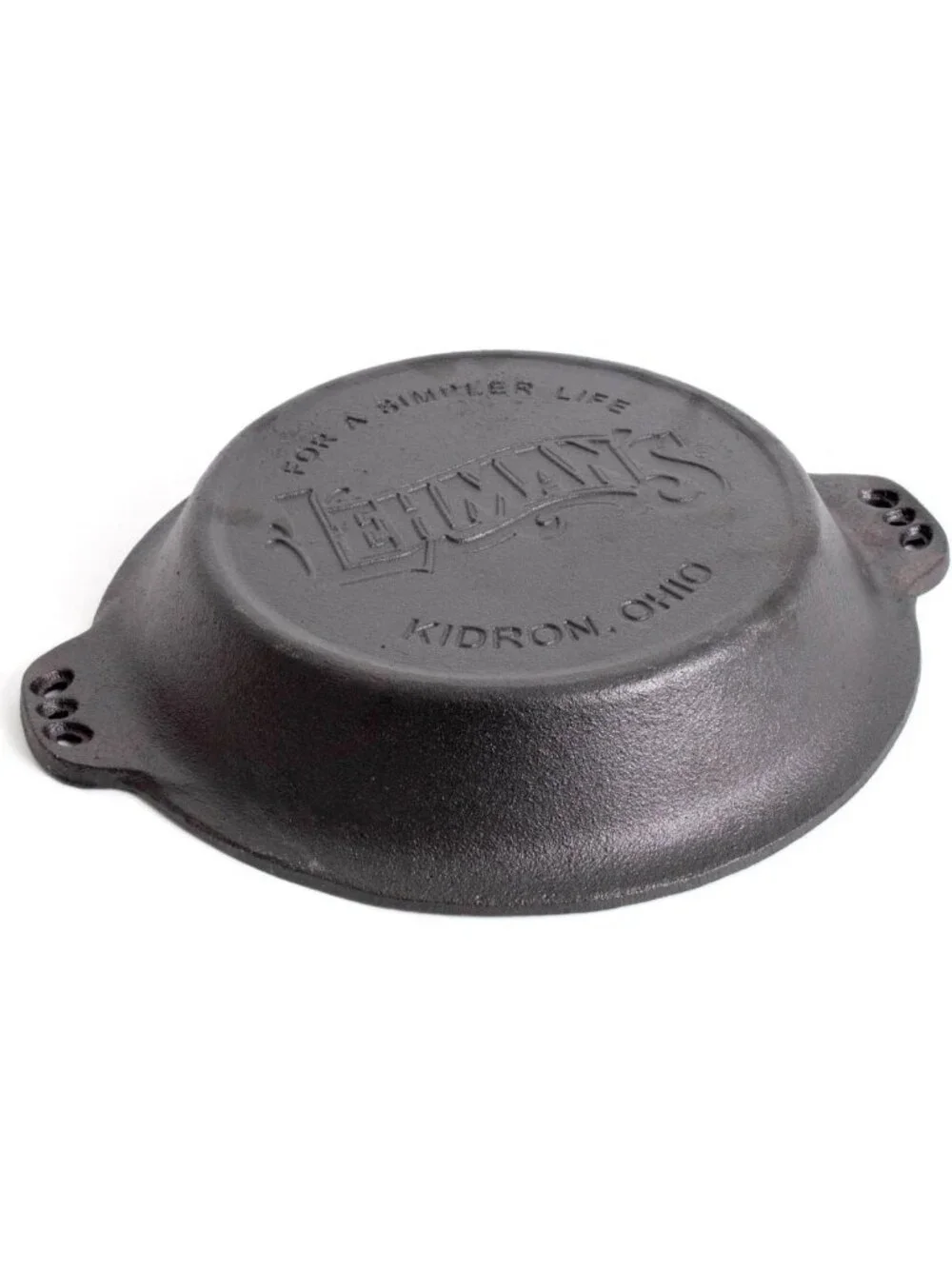 Extra Deep Cast Iron Pie Pan - Pre-Seasoned Bakeware with Crimped Edges